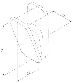 Крючок для полотенец Am.Pm Inspire 2.0 чёрный матовый A50A35522